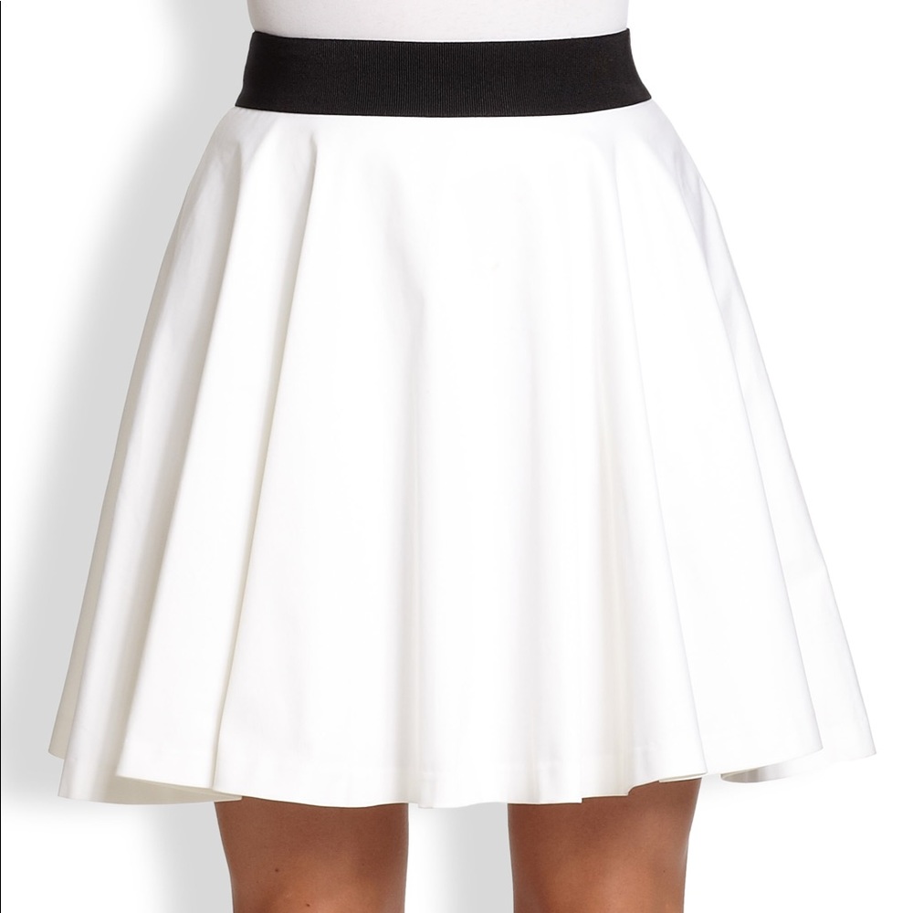 Cute White fit and flare “Milly” Skirt!!